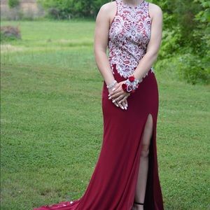 Maroon Prom Dress